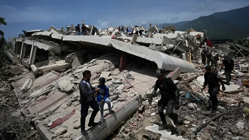 Il bilancio delle vittime dei due terremoti in Venezuela sale a 589 morti